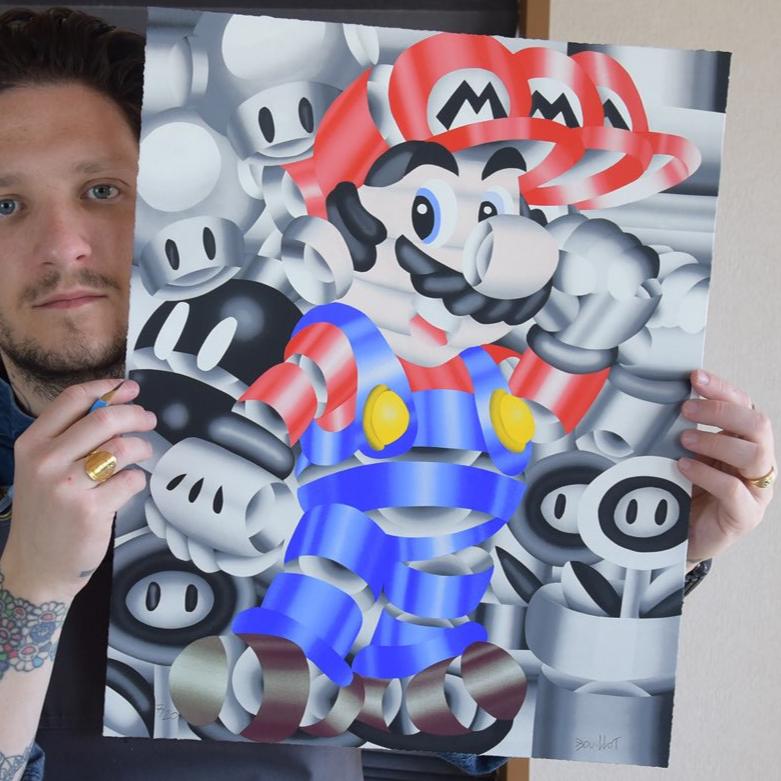 Mario Wonderland by Geoffrey Bouillot (Print)