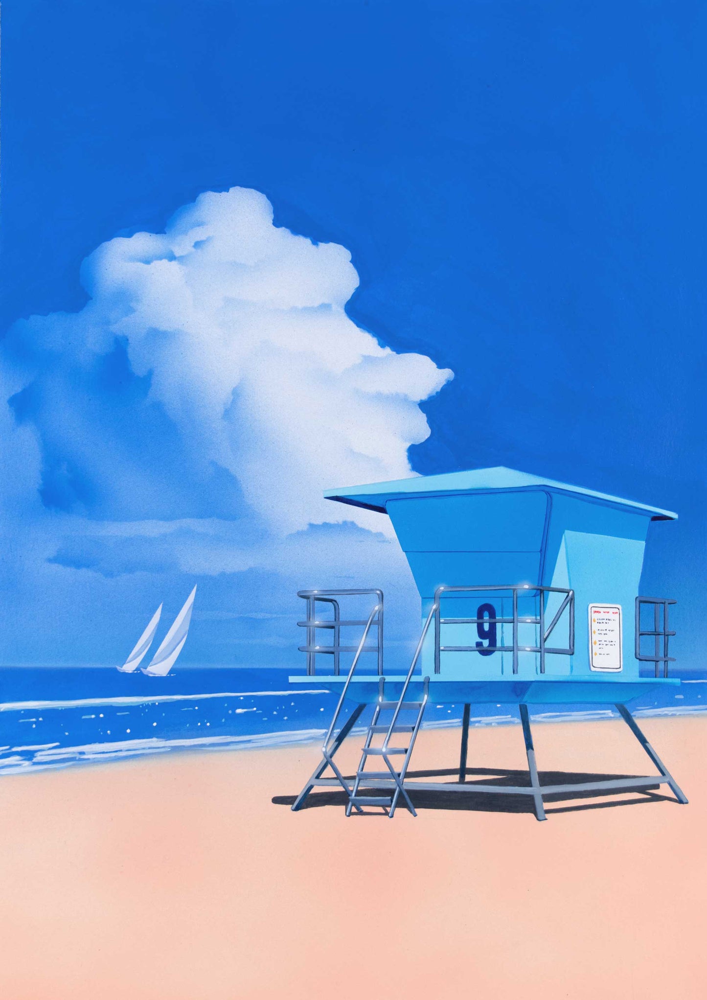 Lifeguard tower II by Bern Foster