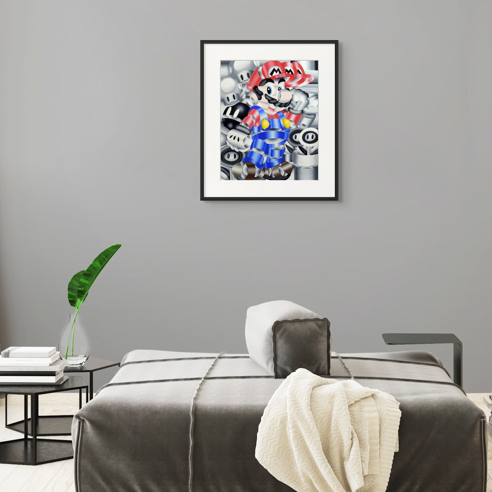 Mario Wonderland by Geoffrey Bouillot (Print)