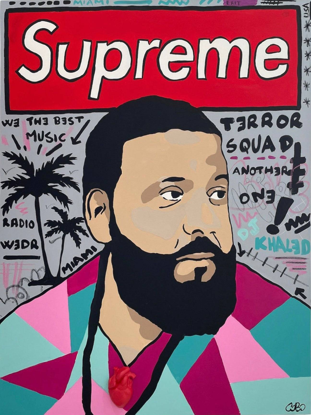 DJ Khaled - Artist with a big heart by cObo - Signature Fine Art